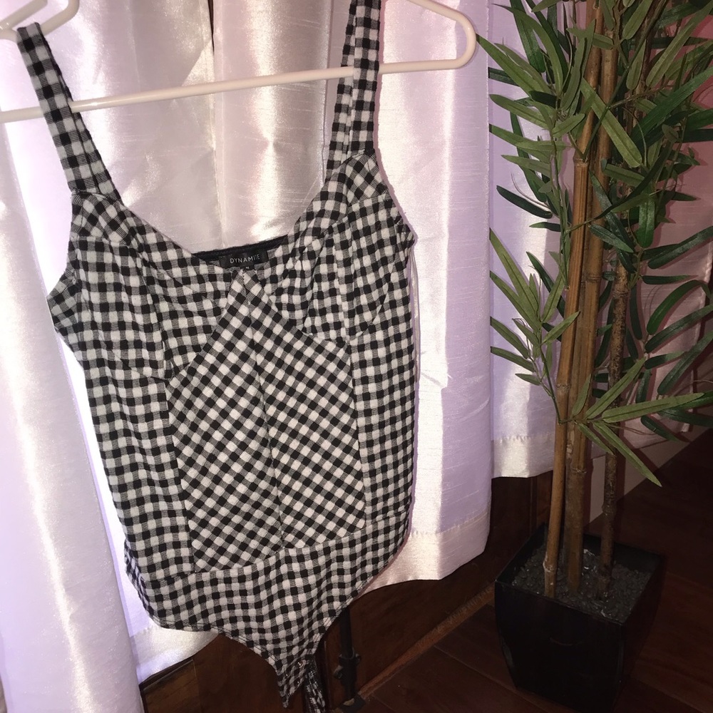 Checkered body suit